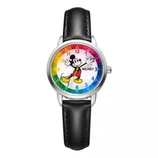 Reloj Disney Mickey Mouse Colores Arcoíris Retro 