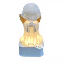 Abajur Santo Anjo Da Guarda Muda Cor Anjinho Borracha 15cm