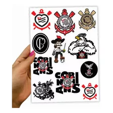 Cartela Adesivo Decorativo Parede Corinthians Futebol Fiel