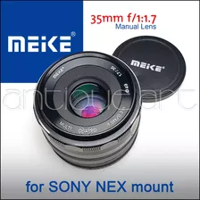 A64 Lente Meike 35mm F/1.7 Manual Sony Nex E Mount Aps-c