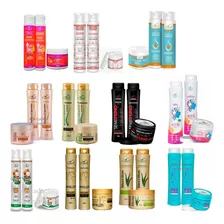 15 Produtos (5 Kits) Shampoo + Cond +máscara Capilar Escolha