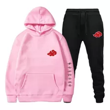 Conjunto Moletom Calça Naruto Akatsuki Nuvem Anime Swag 