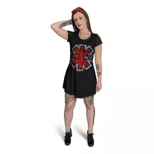 Vestido Curto Feminino Red Hot Chili Peppers