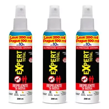 Repelente Insetos Spray Expert 200ml Com 3 Unidades Nutriex