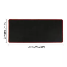 Mousepad 70x30 K8 Talla Xl Borge Rojo Cosido Alfombrilla