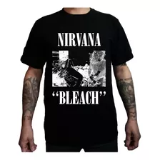 Polera Nirvana Bleach Estampado En Serigrafía