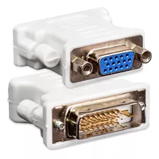 Adaptador Dvi-d Para Vga Dual Link 24+1 Macho Vga 15p Fêmea