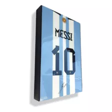 Cuadro Decorativo Más Vendido Messi Fútbol/madera Resina Imó