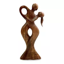 Novica Dancing Couple Wood Sculpture