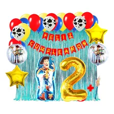 Kit Globos Toy Story Woody Decoración Cumpleaños