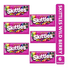 Skittles Wild Berry - Envase Morado (pack Con 6 Unidades)