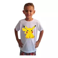 Camisa Camiseta Infantil Squir Tle Pokemo Desenho Serie Game