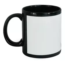 Taza Negra Con Ventana 11oz Sublimación Color Make 12pzs