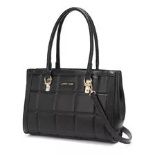 Cartera Pierre Cardin 21839 Diseño Lisa De Cuero Pu Negra Con Correa De Hombro Negra Y Herrajes Níquel