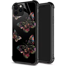 Funda Zhegailian Para iPhone 12/12 Pro Floral Butterflies