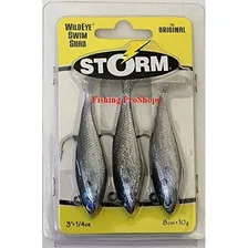 Señuelos De Pesca Storm 3 Wildeye Silver Flaked Swim ...