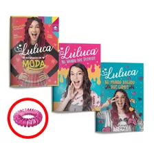 Coleção Luluca 3 Livros - Moda Desafios Games Com Pulseira