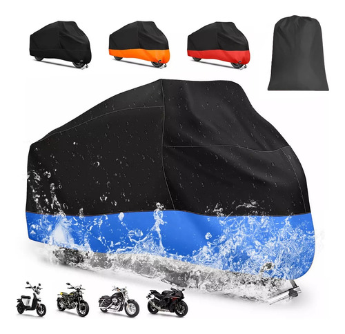 Funda Para Moto Impermeable Cubierta Para Moto Lona Moto Foto 9