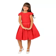 Vestido Renda Infantil Natal Festa Presente Moda Evangélica