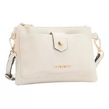 Bolsa Feminina Chenson Linha Transversal 3484300 Cor Off White