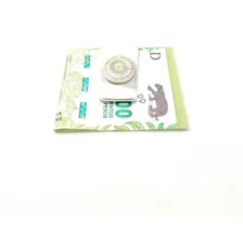 Prensa Billetes - Money Clip Alpaca Con Moneda