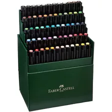 Marcadores Pitt Artist Brush Studio Set X 60 Faber Castell