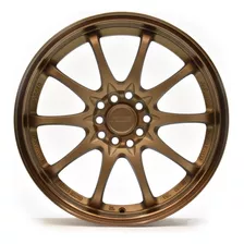 Rines 17 4/100 4/114.3 Tiida Sentra Honda Civic Tipo Rays Color Bronce