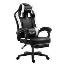  Sillón Gamer Silla Pc Reclinable Con Apoyapies Y Almohadon 