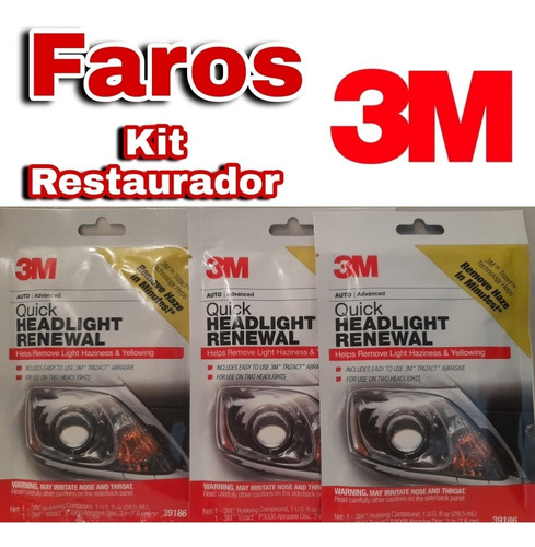 Kit Restaurador De Faros 3m