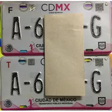 Placas Taxi Cdmx Serie A