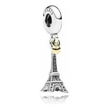 Dije Charm Pandora Torre Eiffel Paris Corazón Dorado Origina