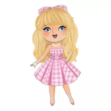 1 Display Totem Barbie Cute Aquarela 1 Metro Toten - Varios