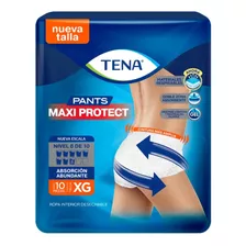 Pack X10 Pañales Para Adultos Tena Pants Maxi Protect Xg