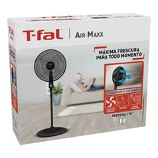 Ventilador T-fal Air Maxx 16 Pulgadas Pedestal Negro