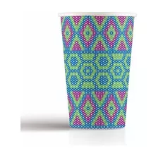 Vaso De Papel / Cartón 16 Oz 20 Piezas Color Turquesa