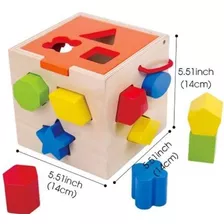 Cubo Para Encaixe Jogo Educativo Madeira Tooky Toy