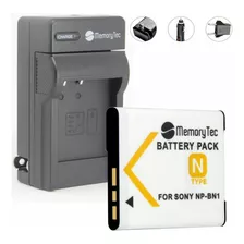Kit Bateria Np-bn1 + Carregador P Sony Dsc-w10, Dsc-wx7