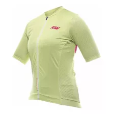 Camisa Asw Endurance Streak Ciclismo Feminina Amarela Menta