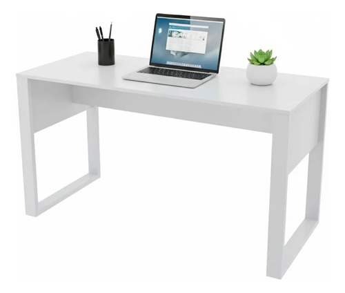 Escrivaninha Mesa De Escritório 136 Cm Branco