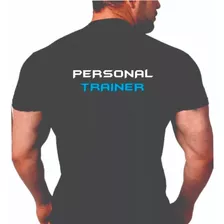 Camiseta Personal Trainer Blue Academia Dry Fit Fitness P14