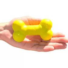 Brinquedo Pet Cachorro Osso Ossinho Anti Stress Raça Pequena Cor Amarelo