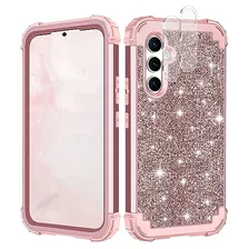 Funda Para Galaxy A54 5g Rosa Dorado Uso Rudo-02