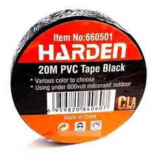 Cinta Pvc Negra 20m Harden 660501 - Ferremax