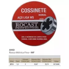 Cossinete Manual Aço Liga M24x1,5 - Ansi - Rocast -
