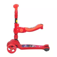 Scooter Niños Regulable Asiento Plegable Hasta 50 Kilos Rojo