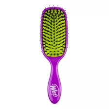 Cepillo Para Cabello Wetbrush Shine Enhacer Desenredante Color Violeta