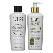 Kit Felps Home Care Okra De Quiabo 300 Ml E Shampoo 250 Ml