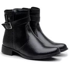 Bota Femenina Cappuccino Cano Curto