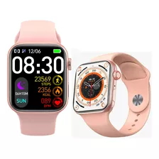 Reloj Inteligente T900 Pro Max Smart Watch Bluetooth Correa 45 Mm Pantalla Táctil Llamadas Notificaciones Sensor De Ritmo Cardiaco Rosa