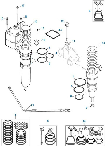 Oring Liga Sello Inyector Detroit Diesel S 60 5234699 6 Jgs Foto 2